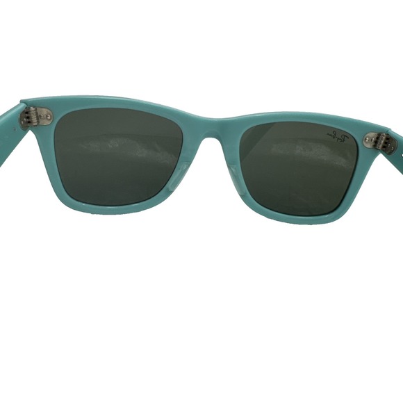 RARE Ray-Ban Tiffany Blue Wayfarer RB2140 952/40 50~22 3N  black case - Picture 10 of 16